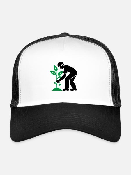 Tree Plants Garden Environment - Trucker Cap - white/black - Front