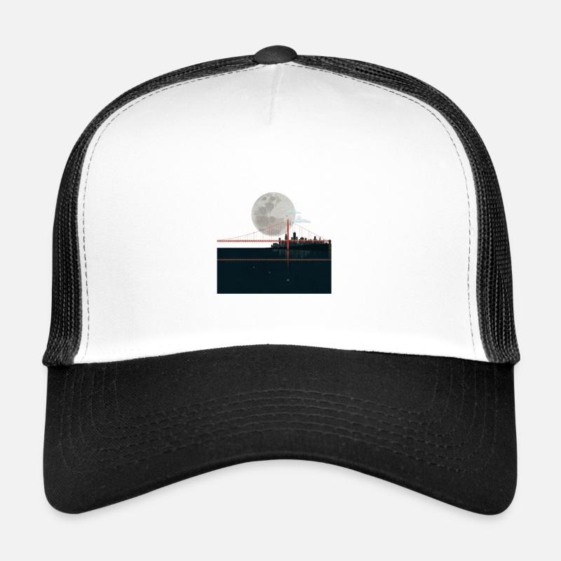 San Francisco - Trucker Cap - white/black