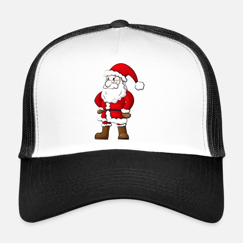 Weihnachtsmann - Trucker Cap - Weiß/Schwarz