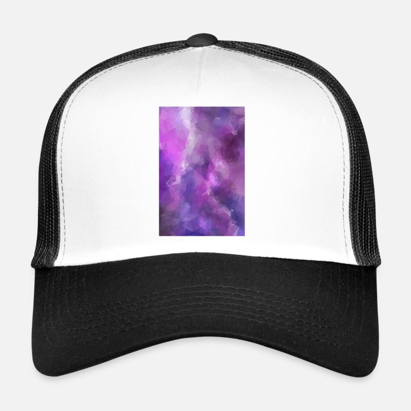 Low Poly triangulated Galaxy Trucker Cap