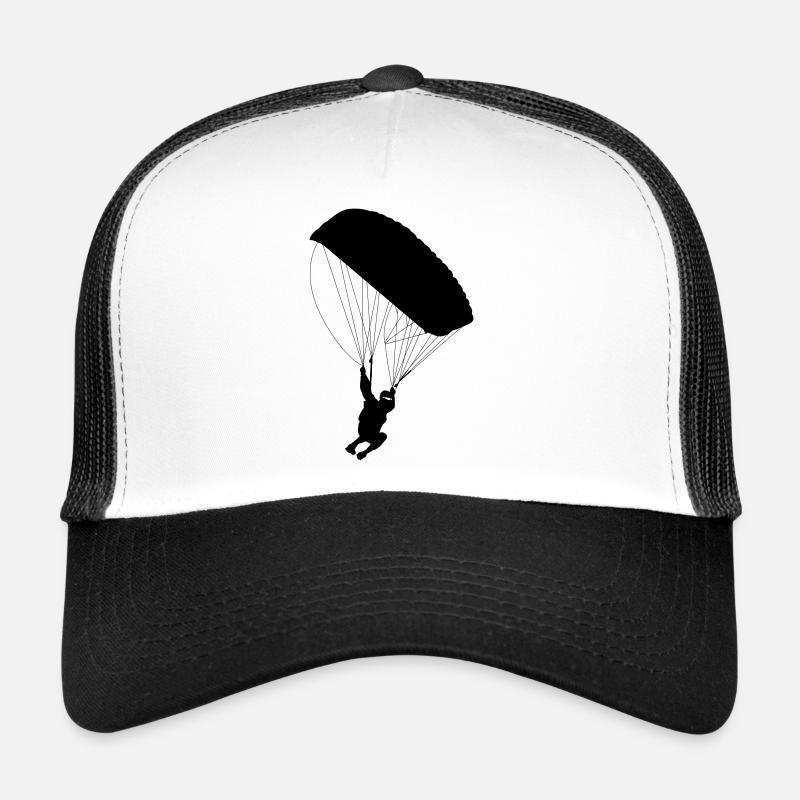 Fallschirm - Trucker Cap - Weiß/Schwarz