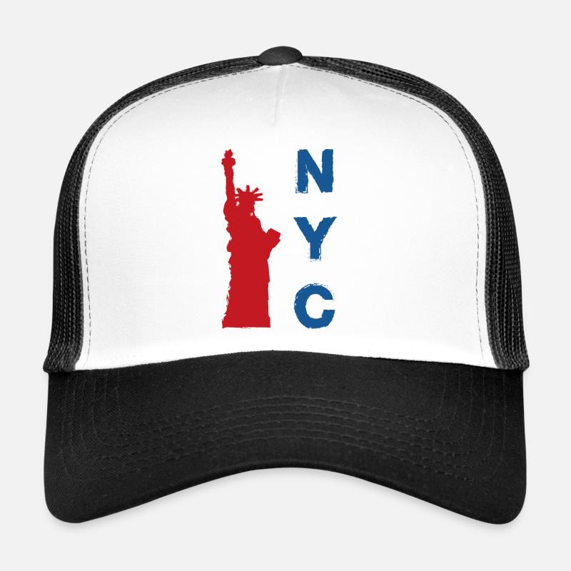 New York City - Trucker Cap - Weiß/Schwarz