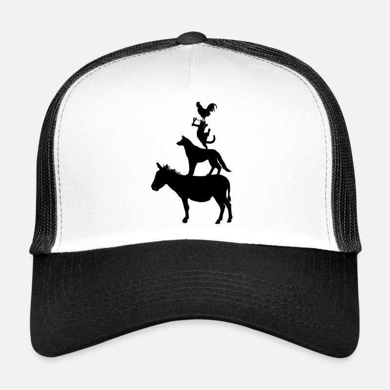 dog763 - Trucker Cap - Weiß/Schwarz