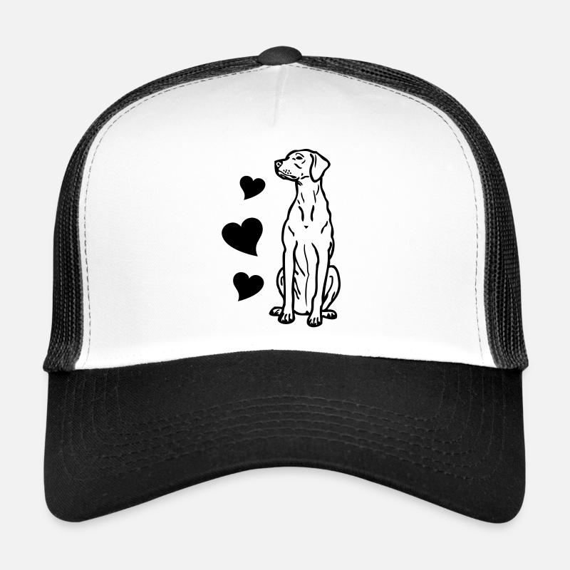 hongarianvizsla_02_3 - Casquette trucker  - blanc/noir