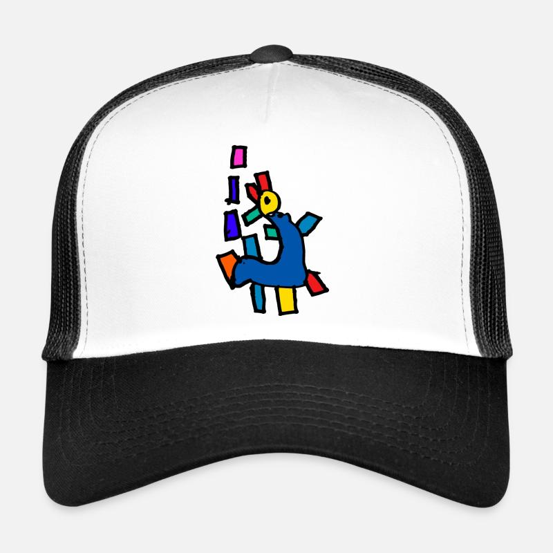 Dino - Trucker Cap - Weiß/Schwarz