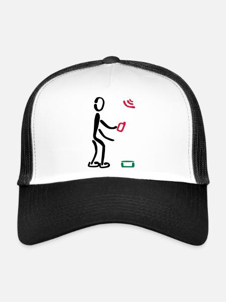 Geocacher Geocaching 3F - Trucker Cap - white/black - Front