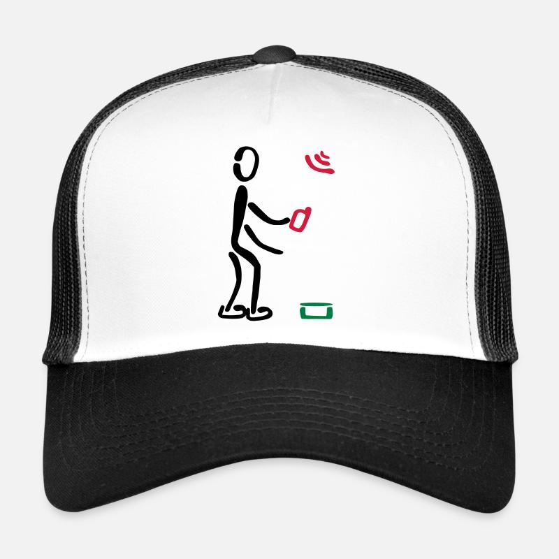 Geocacher Geocaching 3F - Trucker Cap - Weiß/Schwarz