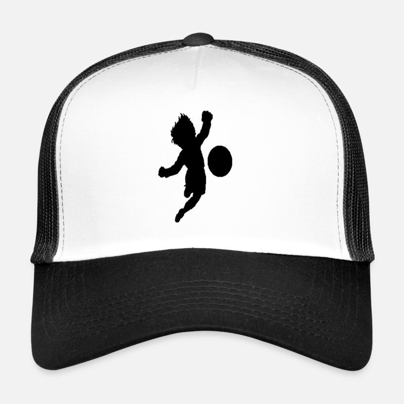 olive & tommy - Casquette trucker  - blanc/noir