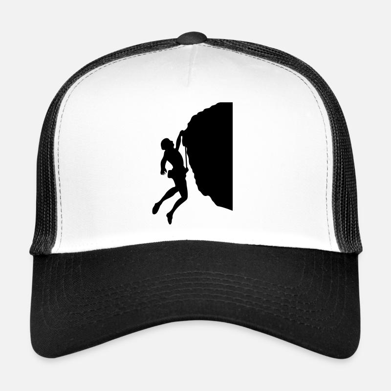 Klettern # 4 - Trucker Cap - Weiß/Schwarz
