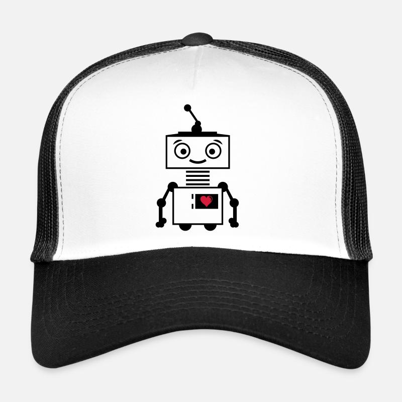 roboter_herz_2 Trucker Cap