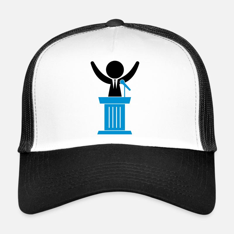 Un politicien parle à ses électeurs Casquette trucker 
