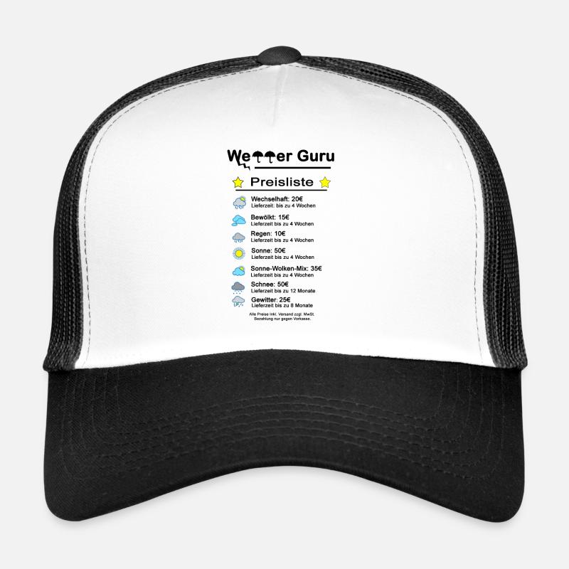 Météo Gourou Liste de prix Météo Casquette trucker 