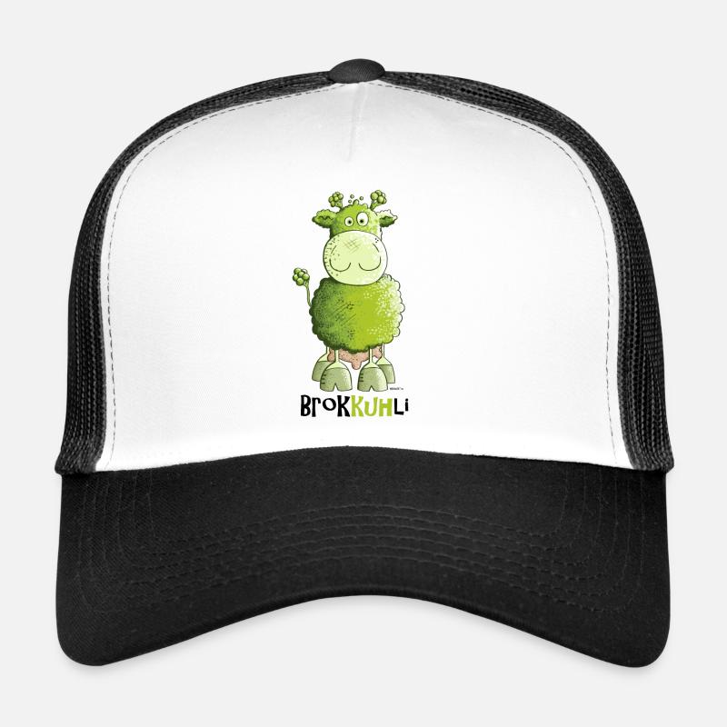 Brokkuhli - Trucker Cap - Weiß/Schwarz