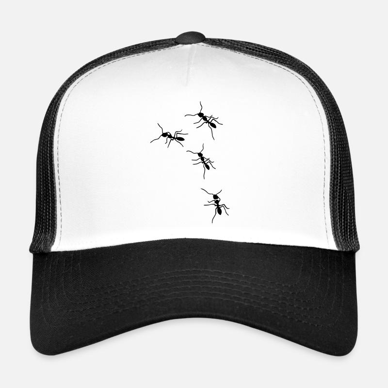 Ameisen - Trucker Cap - Weiß/Schwarz