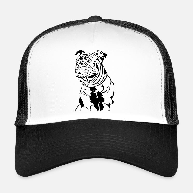 Vieux bouledogue anglais Casquette trucker 