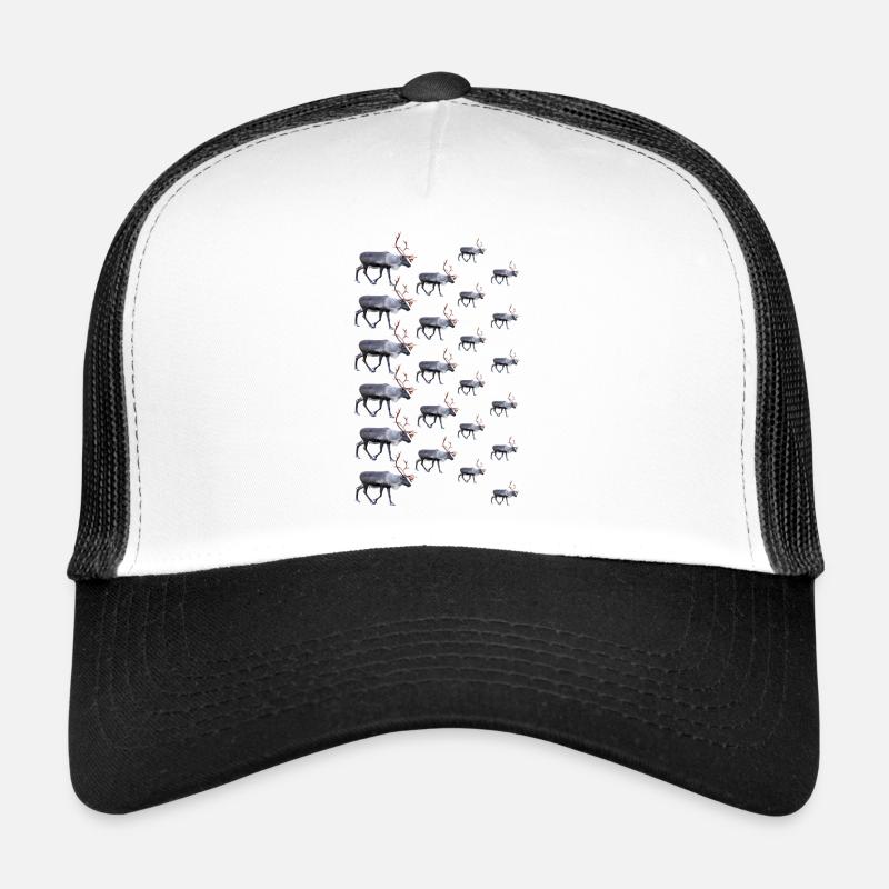 renne - Casquette trucker  - blanc/noir