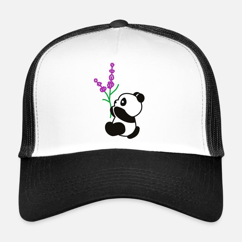 Panda fleur Casquette trucker 