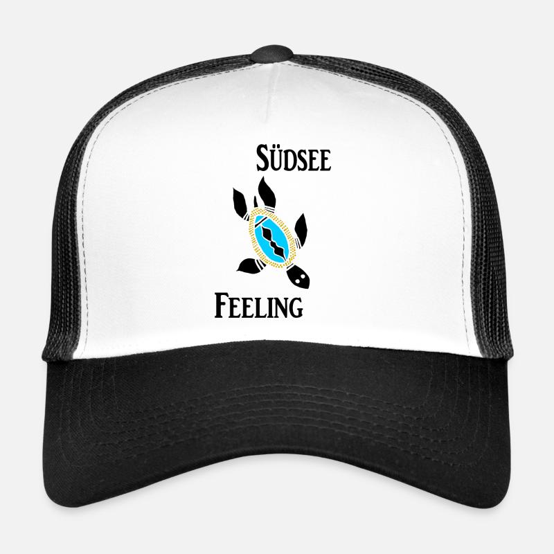 Südsee Feeling - Trucker Cap - Weiß/Schwarz
