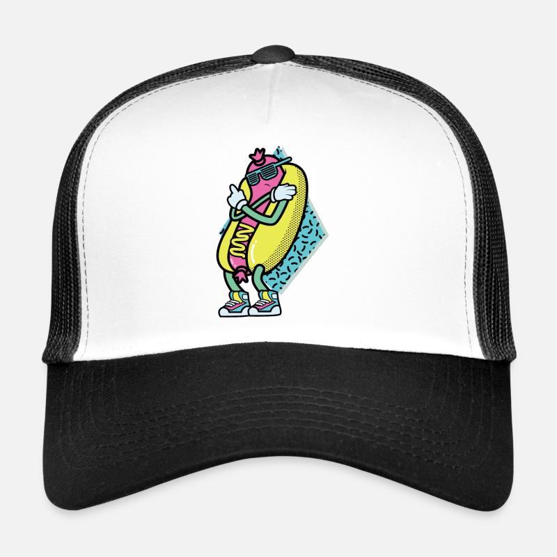 Hot Dog Funny - Trucker Cap - white/black