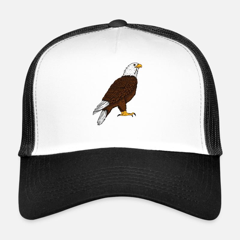 Adler - Trucker Cap - Weiß/Schwarz