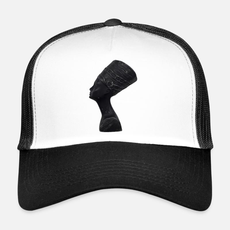 Nefertiti - Trucker Cap - white/black