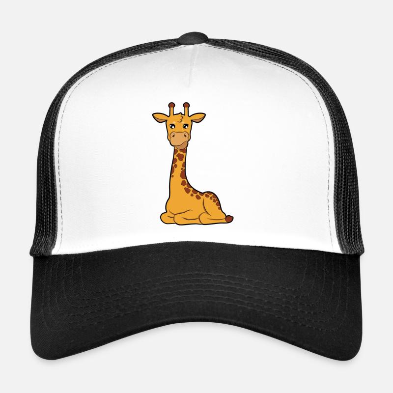 giraffe - Trucker Cap - white/black