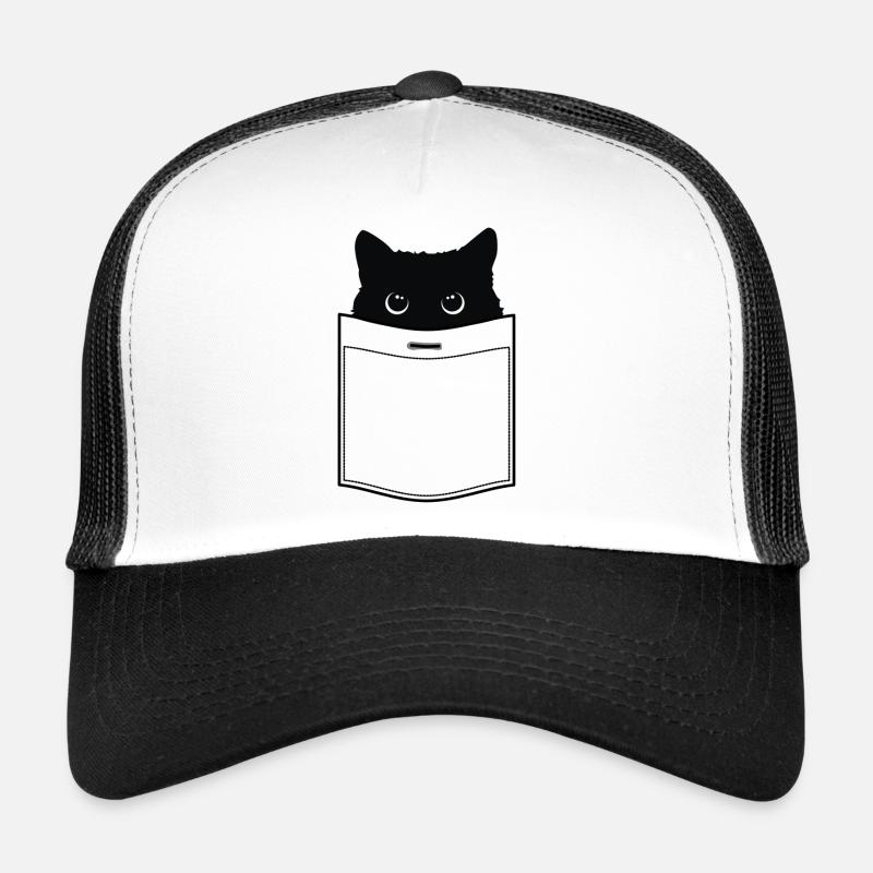 Chat en poche Casquette trucker 