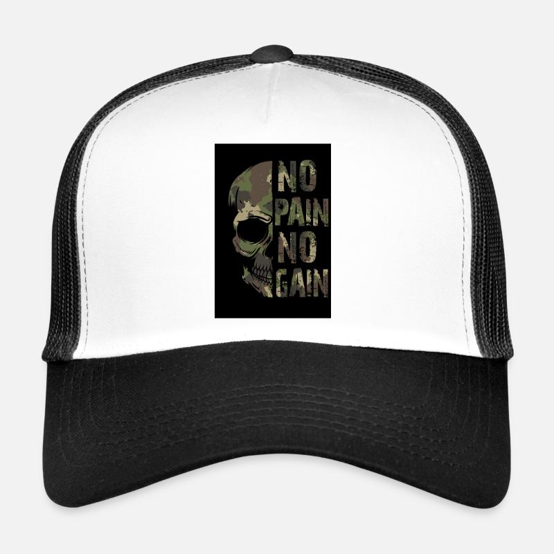 On n’a rien sans rien - Casquette trucker  - blanc/noir