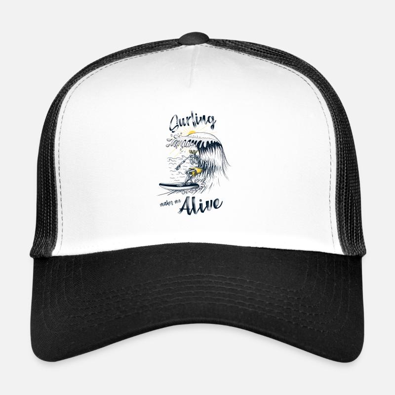Surfen macht mich lebendig Trucker Cap