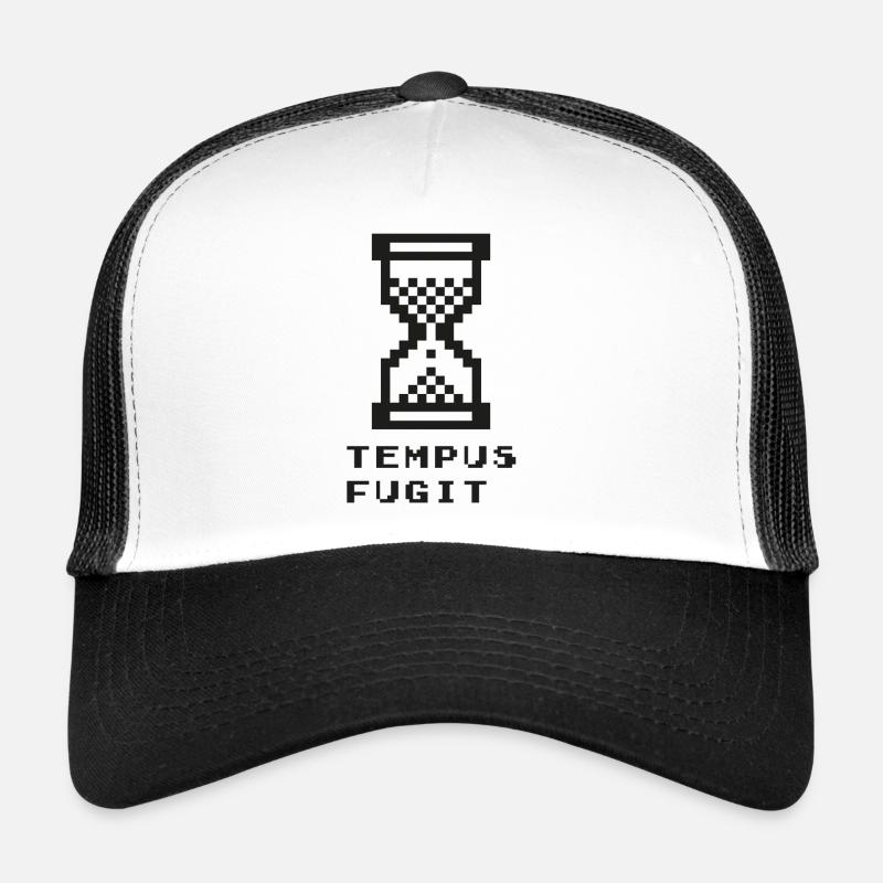 Tempus fugit - Trucker Cap - white/black