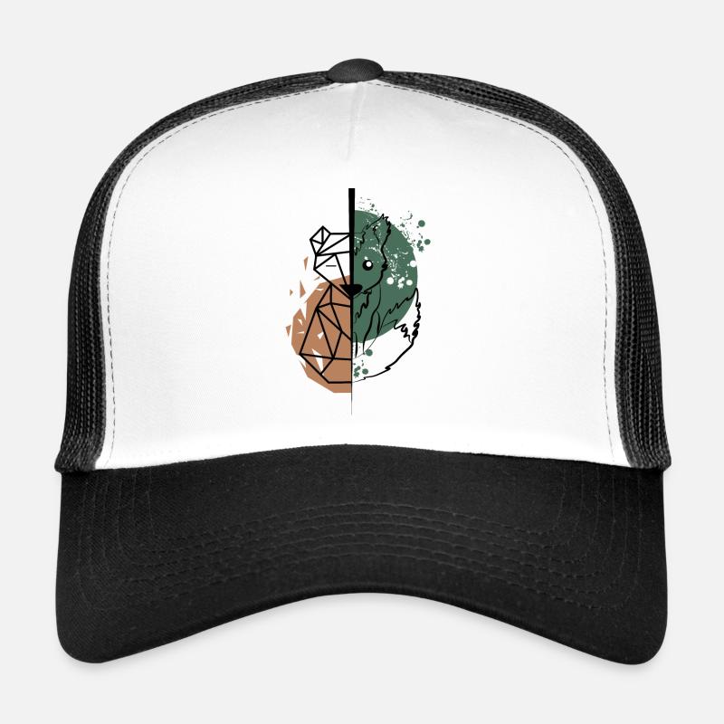 Fox Origami vs Zeichnung Trucker Cap