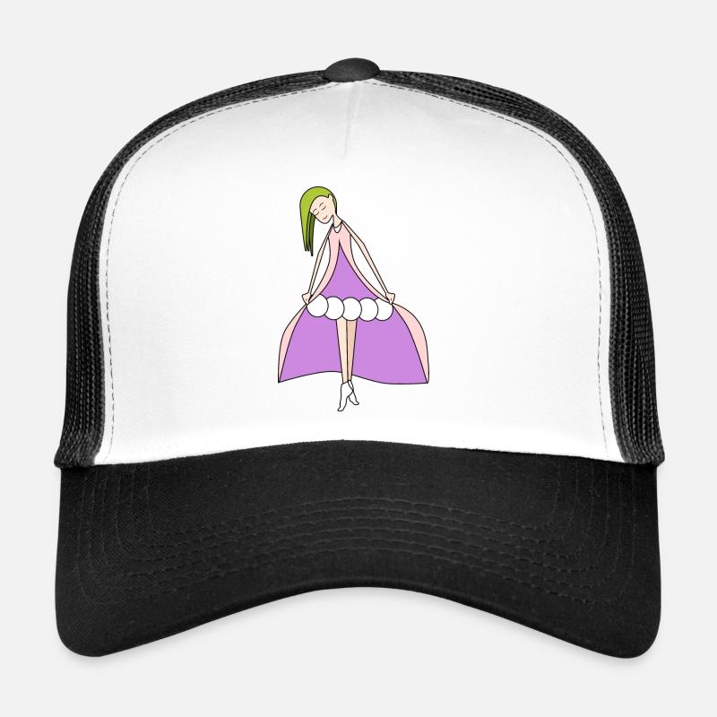 Fuchsia Doll Trucker Cap