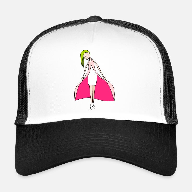Fuchsie Puppe Trucker Cap
