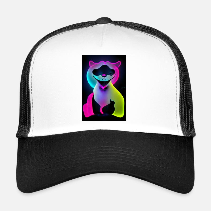 Die Katze - Trucker Cap - Weiß/Schwarz