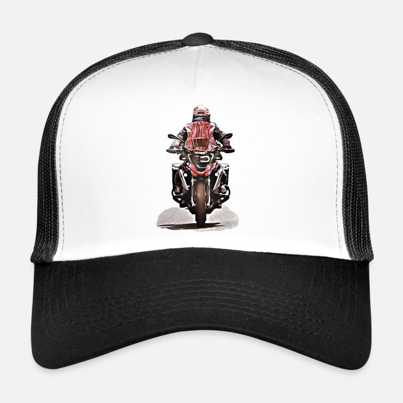 GS Motorradfahrer - Trucker Cap - Weiß/Schwarz