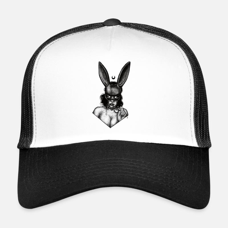 Fille dans un masque de lapin Casquette trucker 