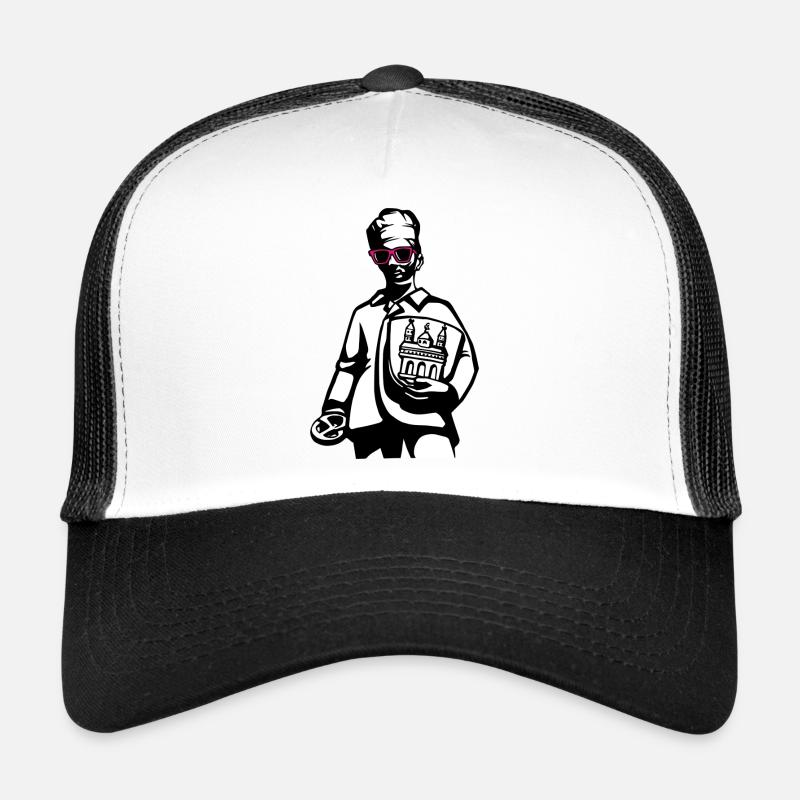 Speyerer Brezelbub - Trucker Cap - Weiß/Schwarz
