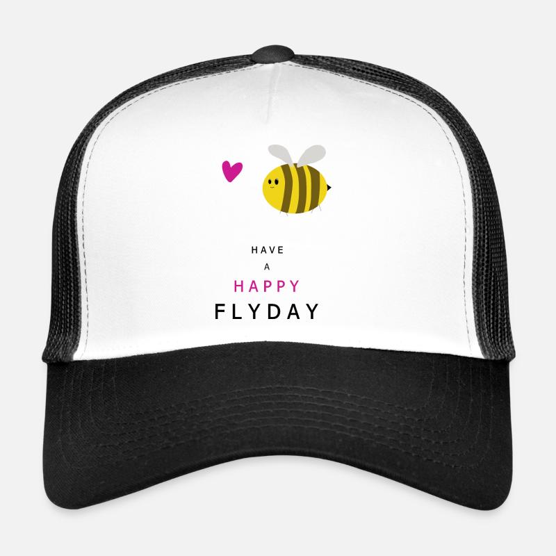 Have a happy flyday - Trucker Cap - Weiß/Schwarz