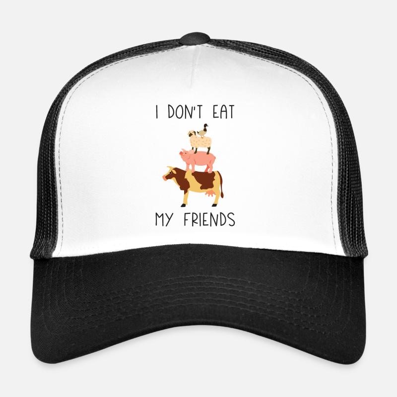 Je ne mange pas mes amis Casquette trucker 