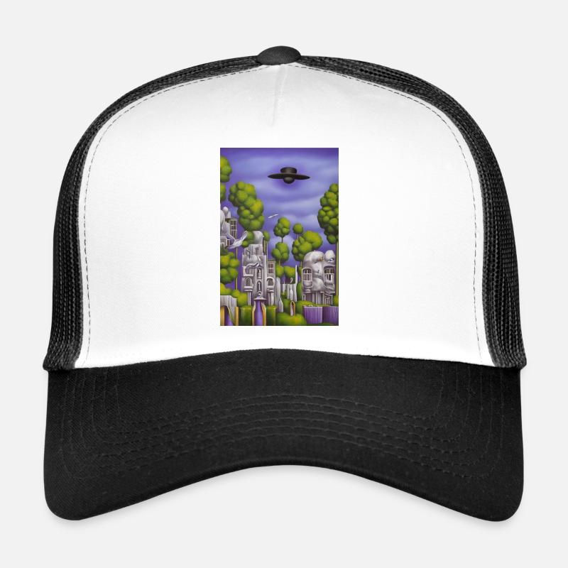 Trees in front of the sky - Trucker Cap - white/black