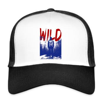 Wilder Naturabenteurer - Trucker Cap - Weiß/Schwarz - Vorne