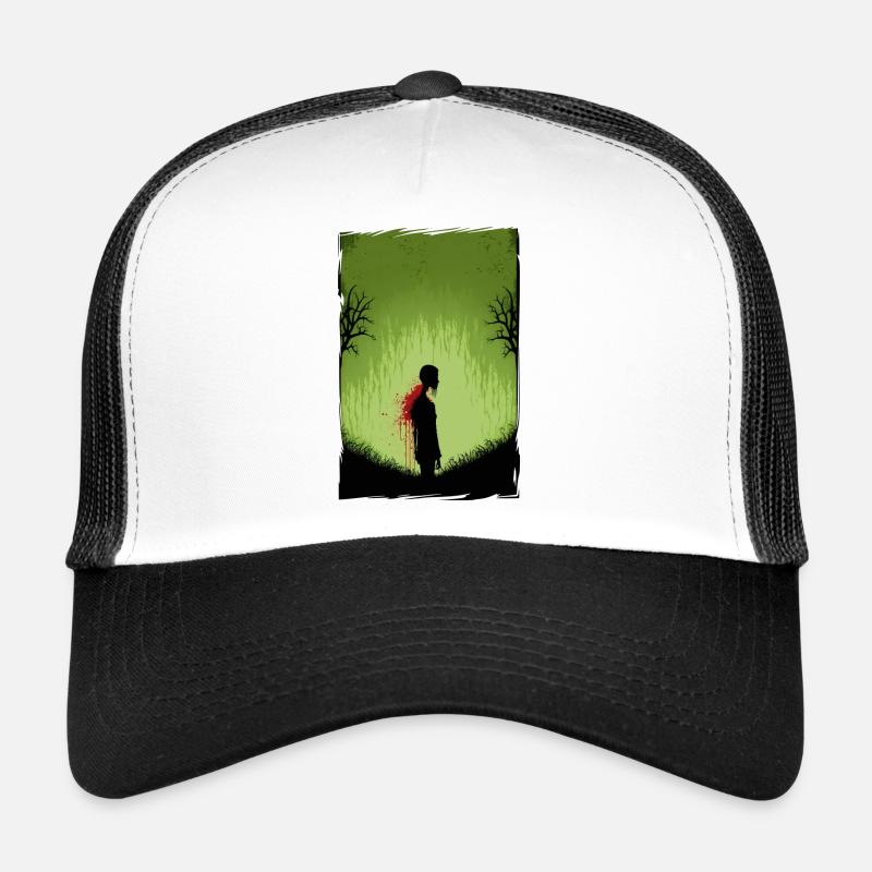 Zombie Illustration Minimaliste Design Casquette trucker 