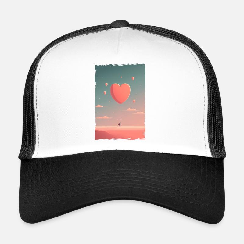 Liebe Illustration Minimalistisches Design Trucker Cap