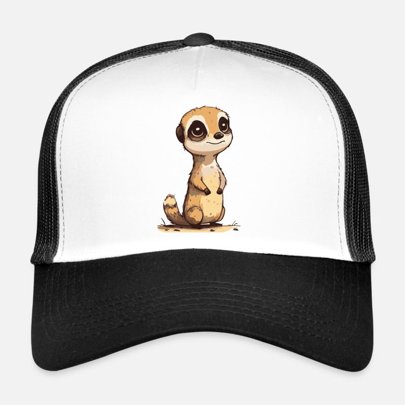 Suricate comique mignon Kawaii Casquette trucker 