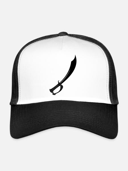 Épée - Casquette trucker  - blanc/noir - Devant