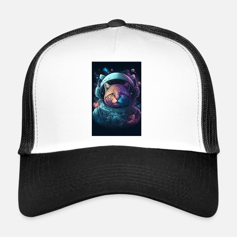 Space Cat Trucker Cap