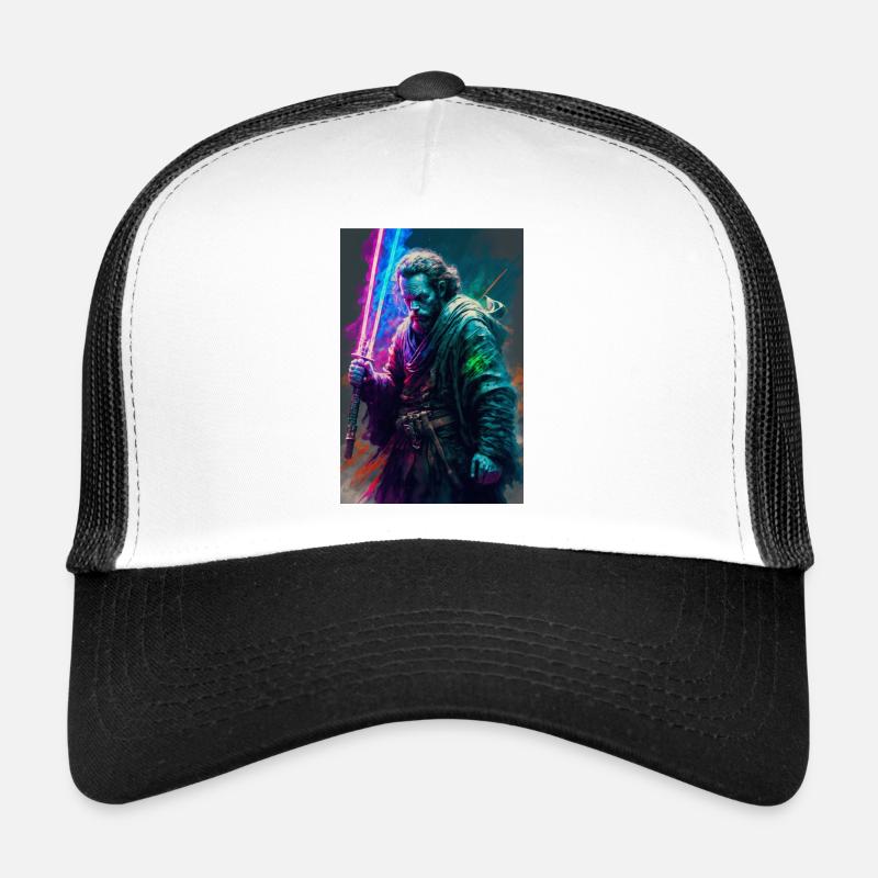 Sabre laser - Casquette trucker  - blanc/noir