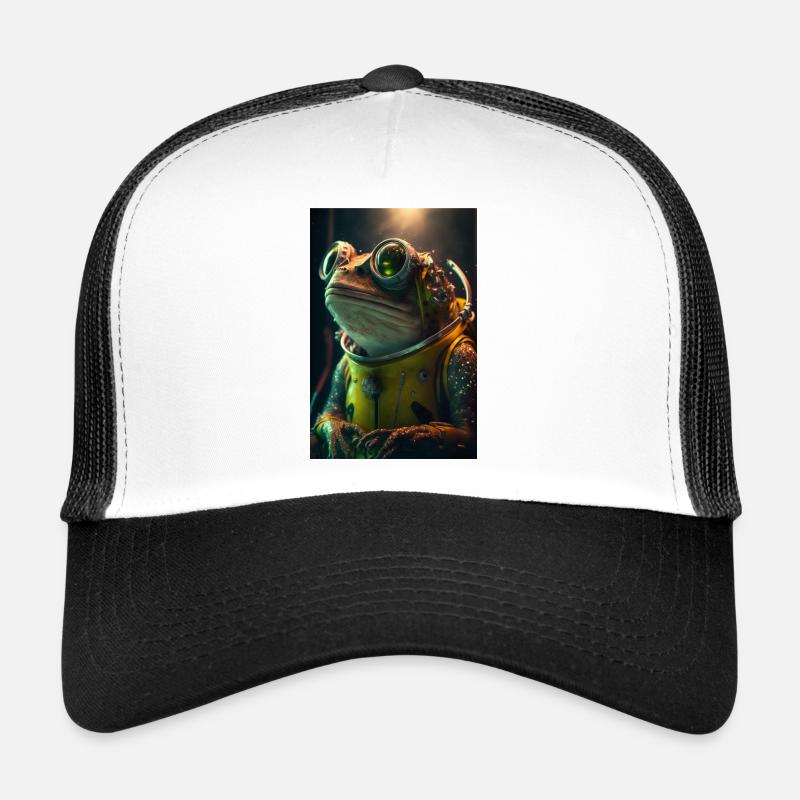 cute frog astronaut Trucker Cap