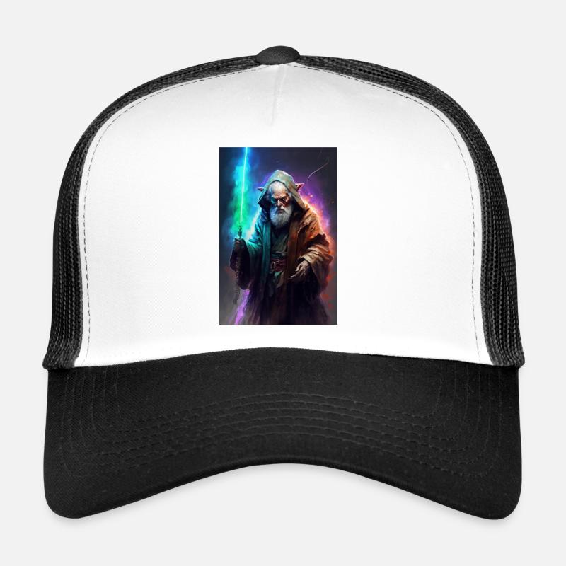 Sabre laser - Casquette trucker  - blanc/noir