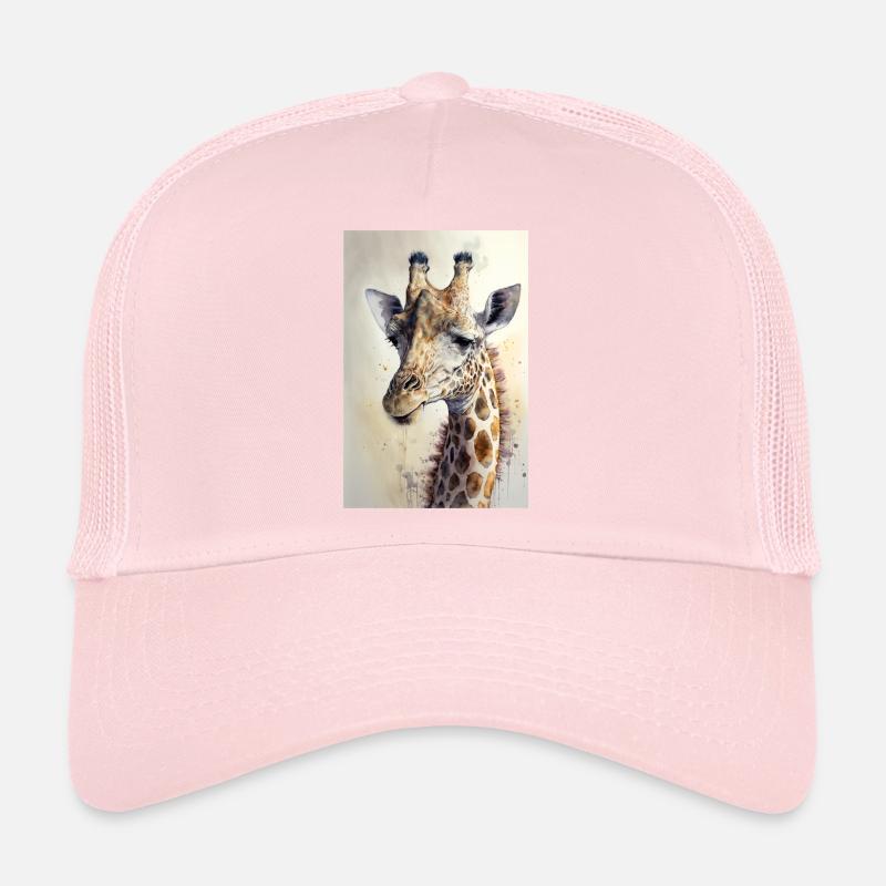 giraffe watercolour Trucker Cap